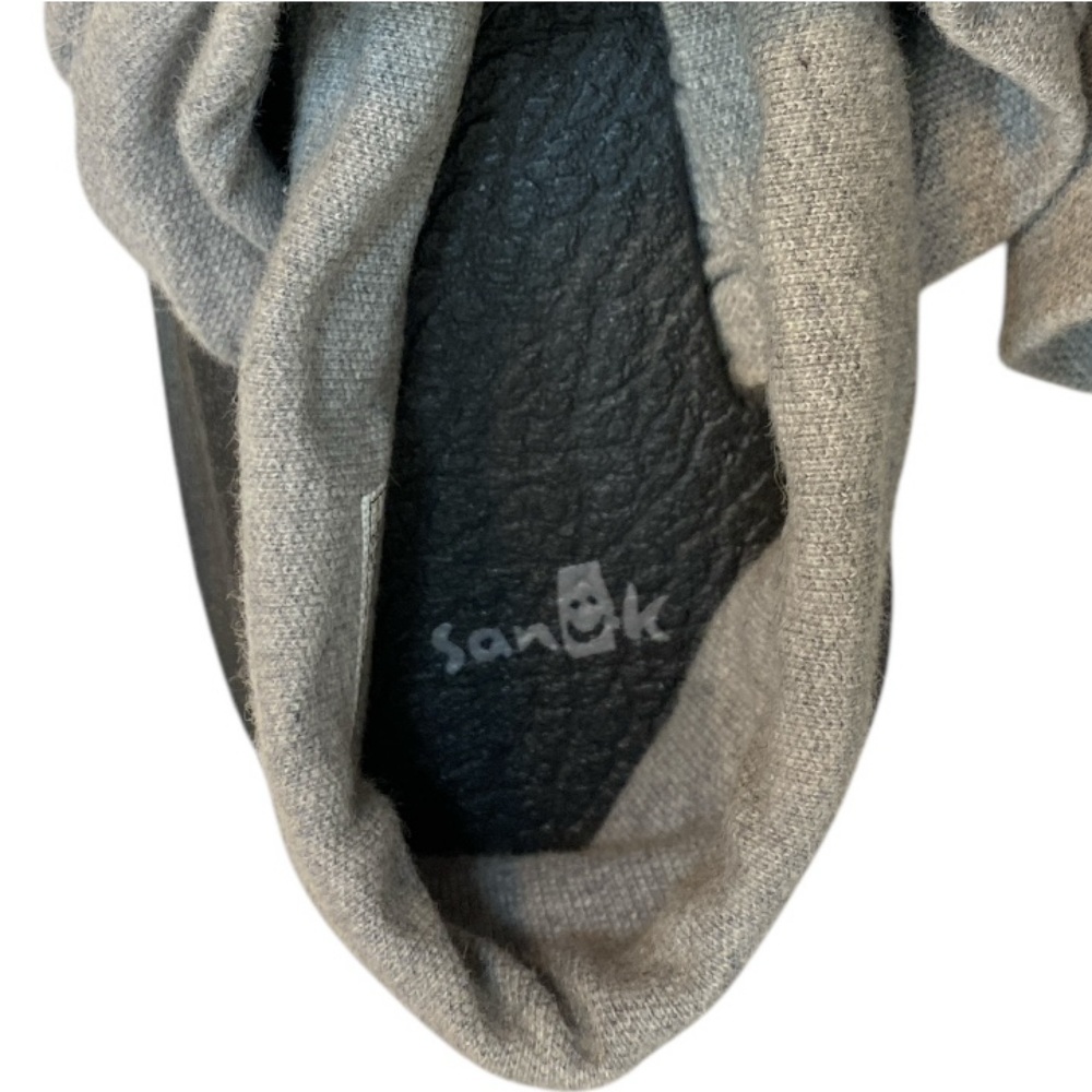 Sanuk Gray Yoga Sling 2 Yoga Mat Thong Slingback Sandals Flip-Flops Comfort Sz 8 - Picture 11 of 12